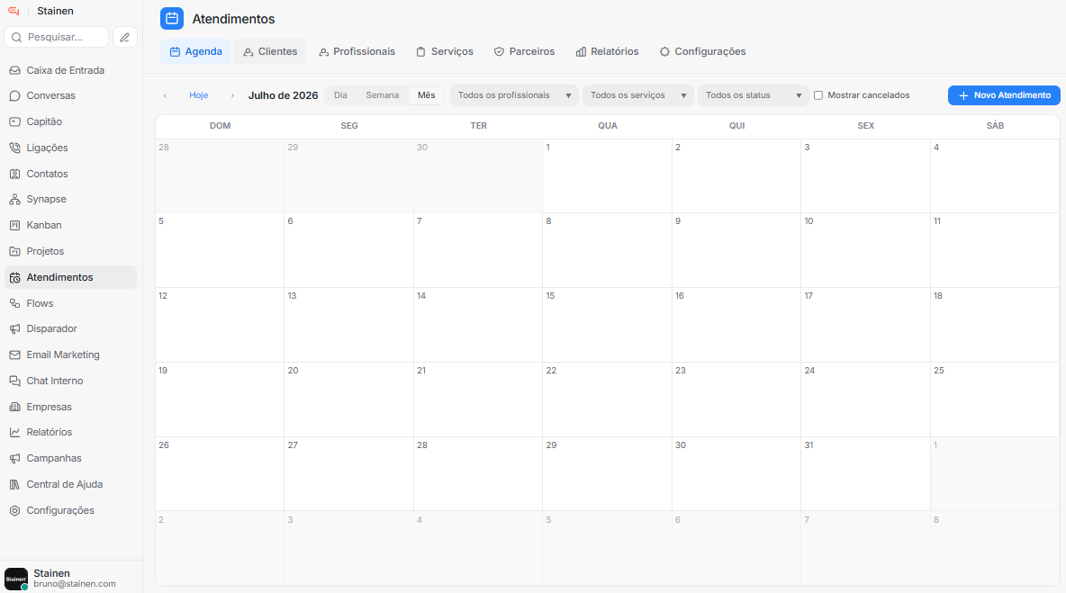 Agendamento de Compromissos — Gestão de Agenda & Relatórios no RockZap®