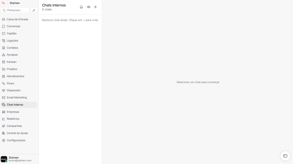 Chat Interno Corporativo & Salas por Setor — RockZap®