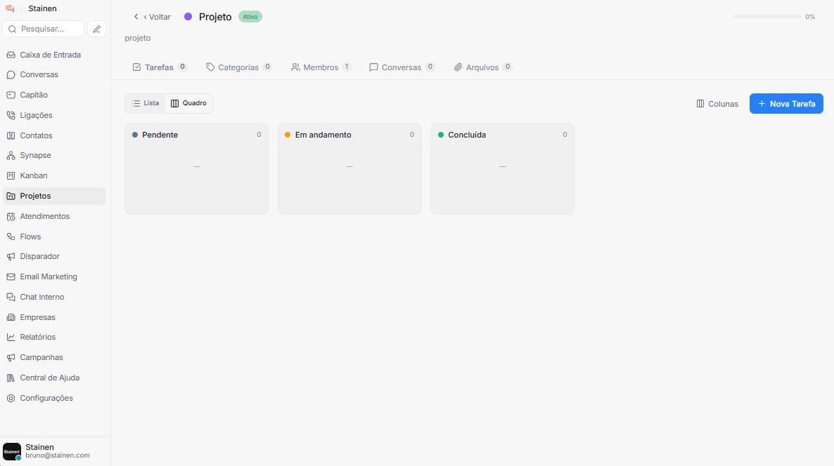Gestão de Projetos e Tarefas no Atendimento — RockZap®